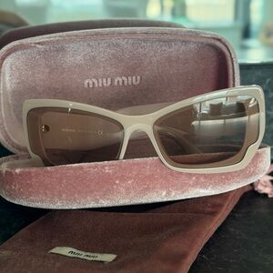 Miu Miu Taupe Sunglasses